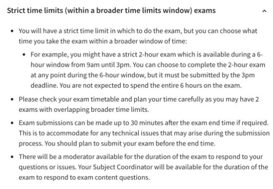 嚴(yán)格限時考試