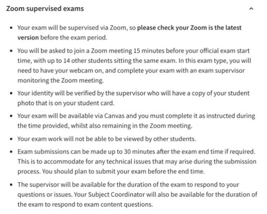 Zoom監(jiān)督考試