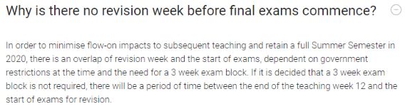 昆士蘭大學(xué)final exam通知