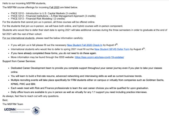 康涅狄格大學郵件